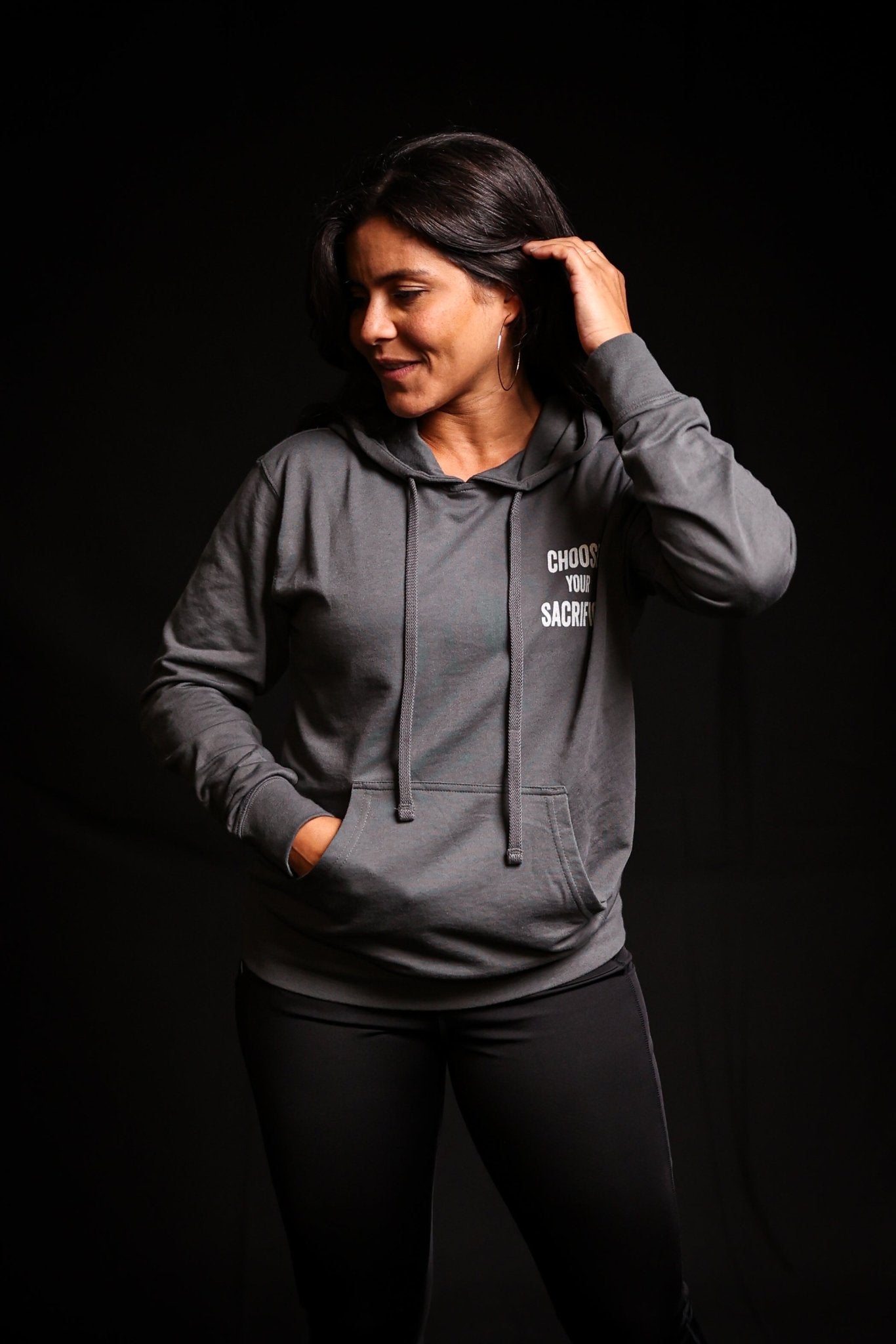 Choose Your Sacrifice - Lightweight Hoodie - Grey - Live Restless, LLC.