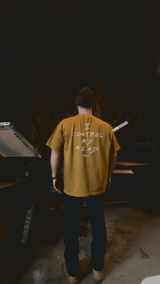 I Control My Mind oversized tee - Butterscotch - Live Restless, LLC.