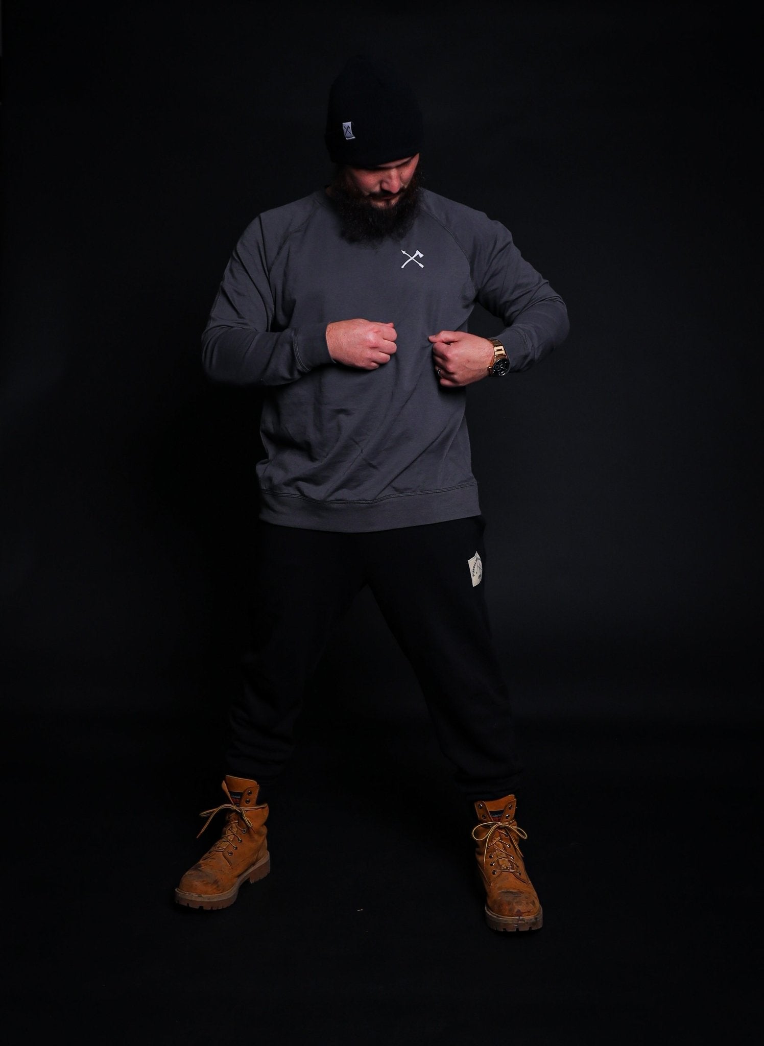 Live Restless Raglan Crew Sweatshirt - Grey - Live Restless, LLC.