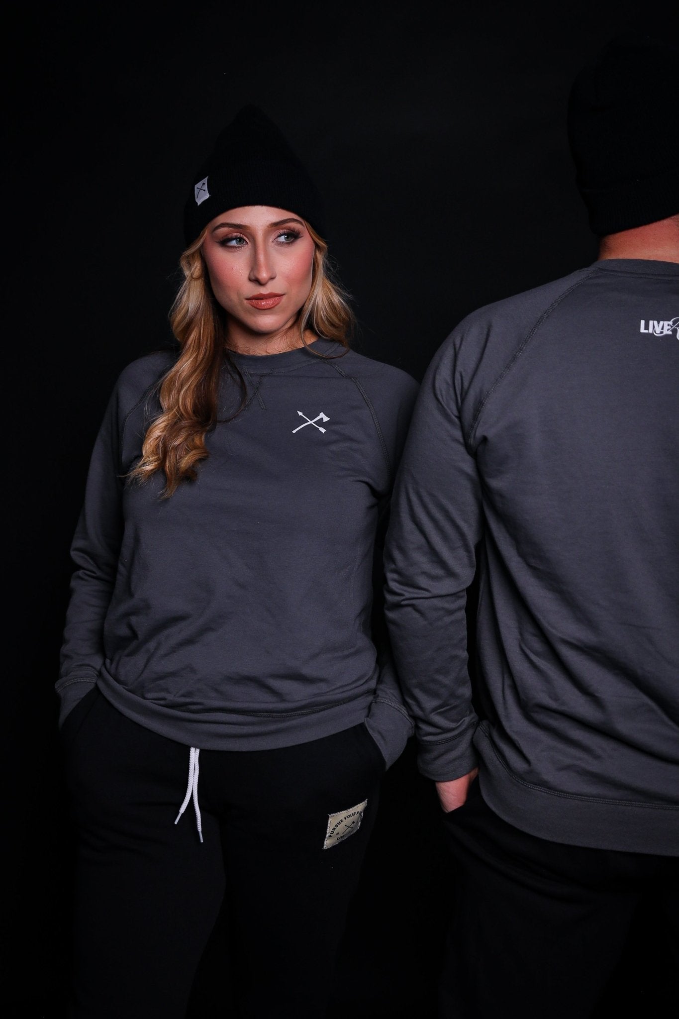 Live Restless Raglan Crew Sweatshirt - Grey - Live Restless, LLC.