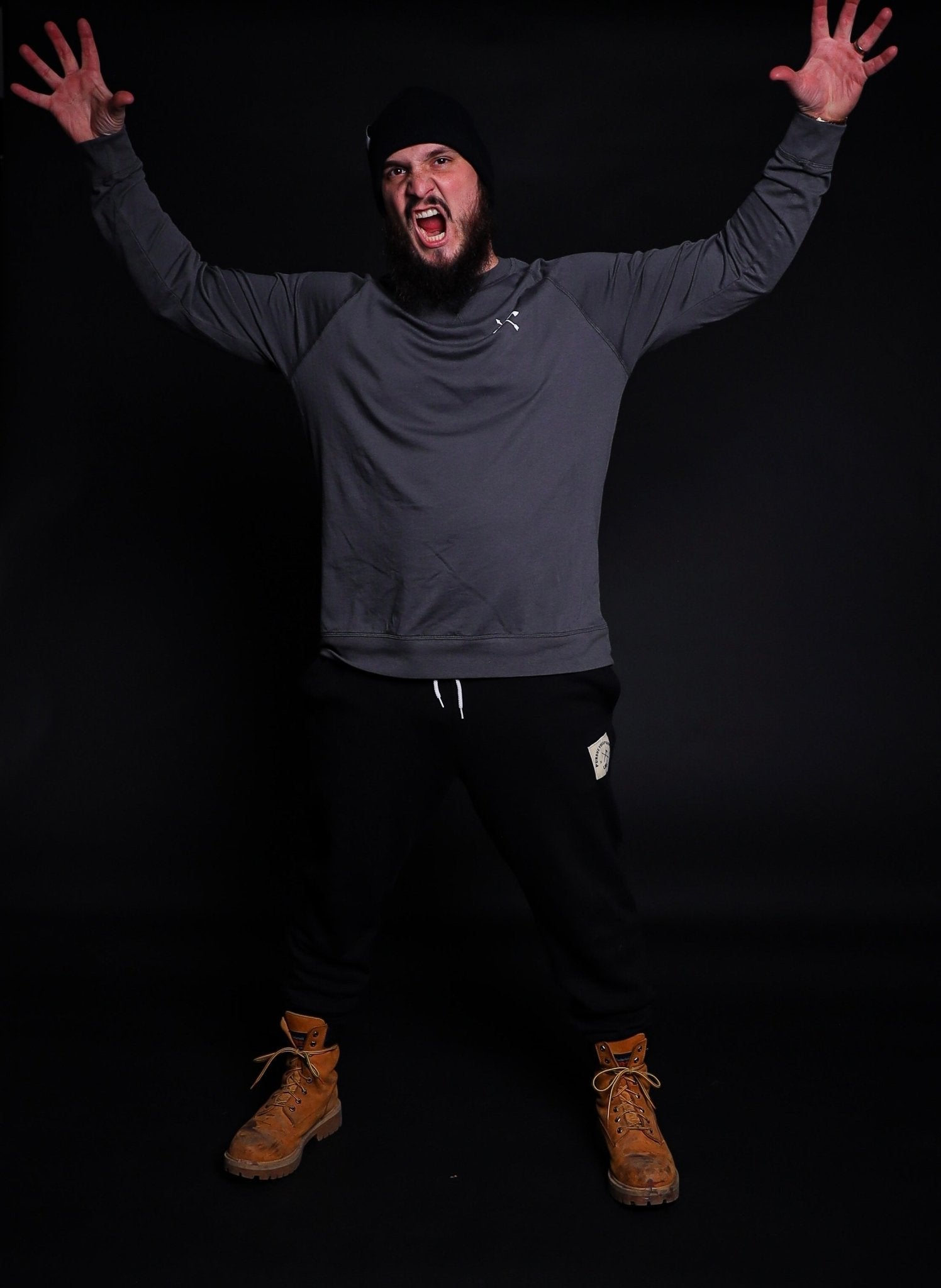 Live Restless Raglan Crew Sweatshirt - Grey - Live Restless, LLC.