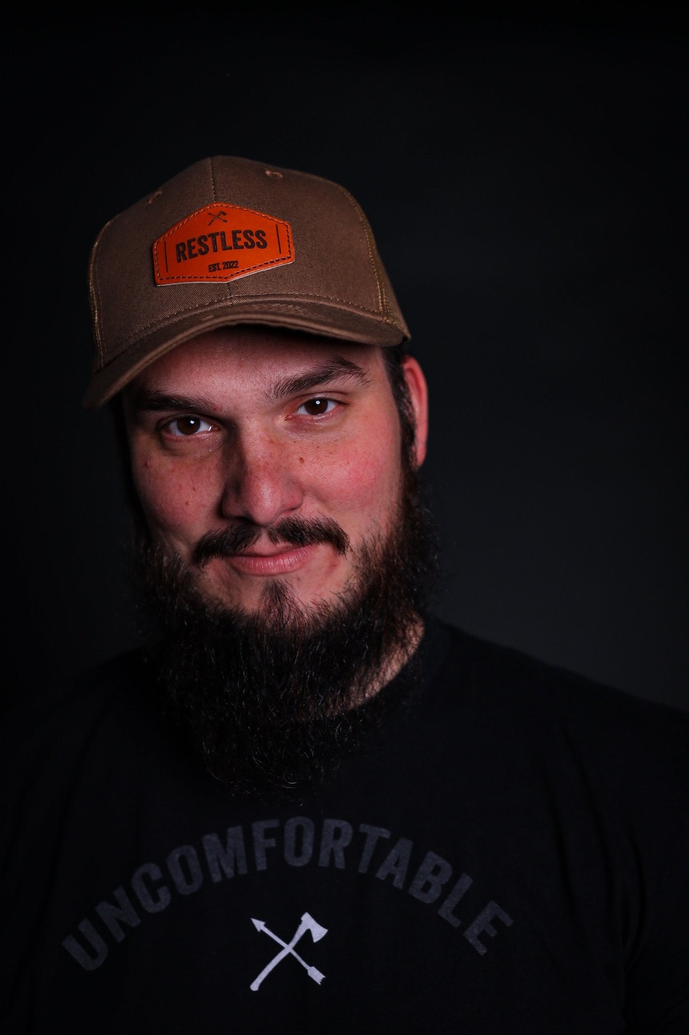 Restless Trucker Hat - Brown - Live Restless, LLC.