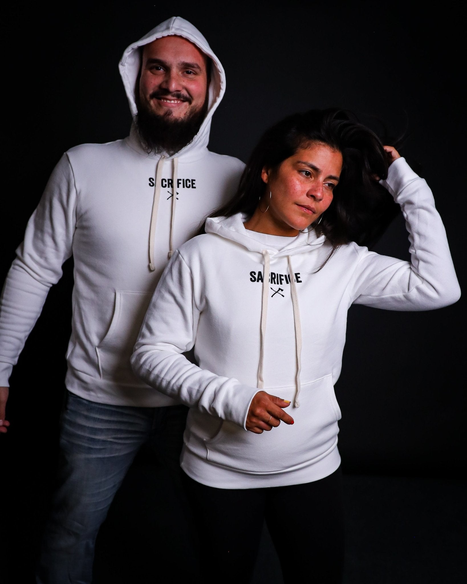Sacrifice - Unisex Hoodie - White - Live Restless, LLC.