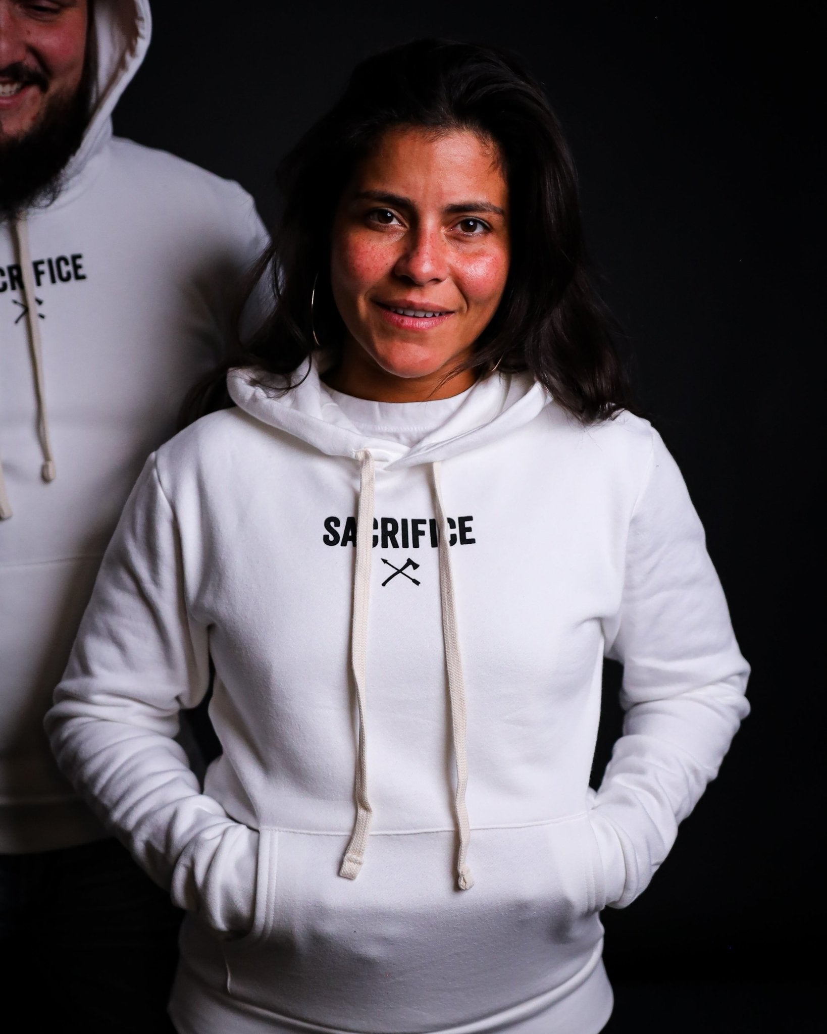 Sacrifice - Unisex Hoodie - White - Live Restless, LLC.