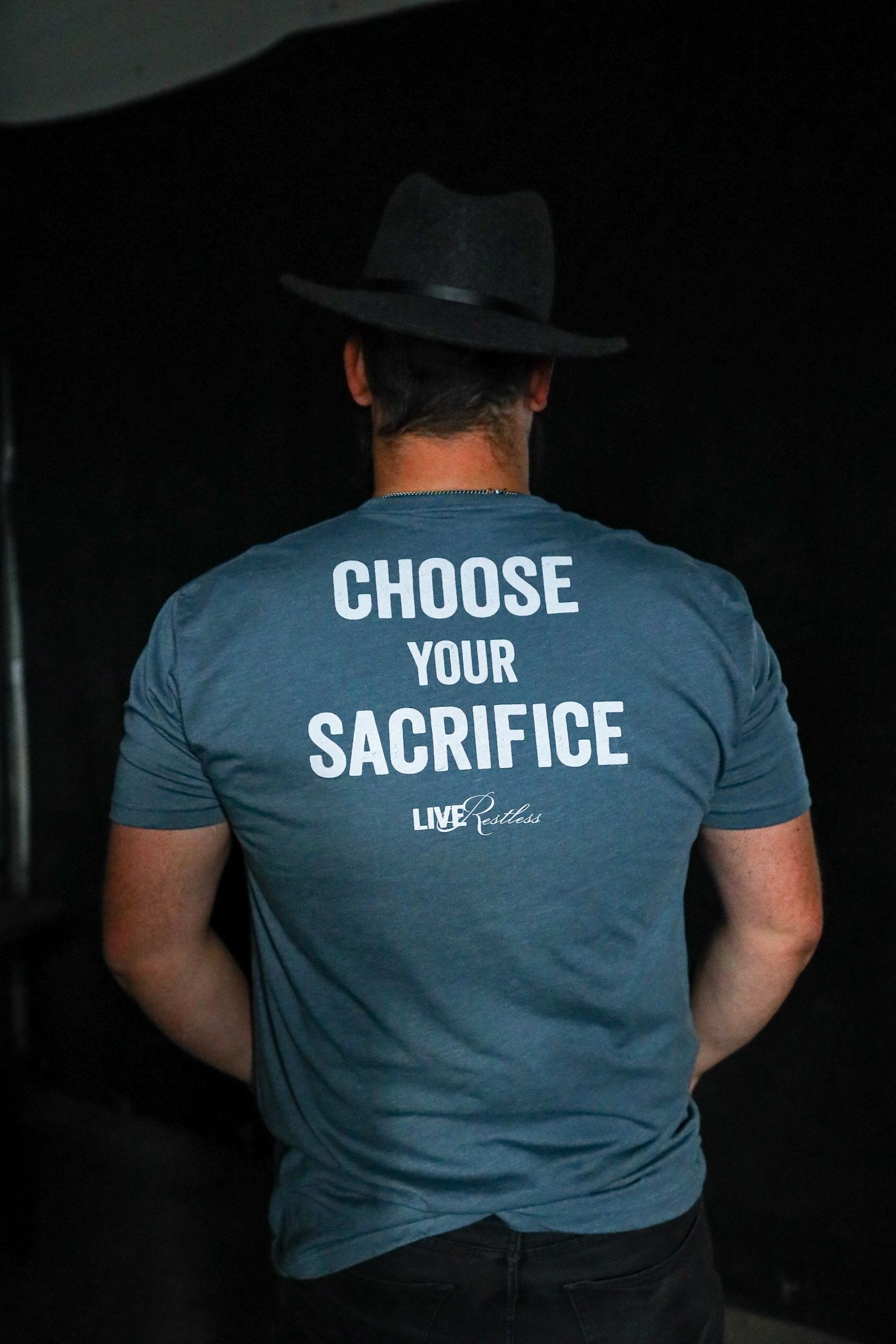 Choose Your Sacrifice Tee - Indigo - Live Restless, LLC.