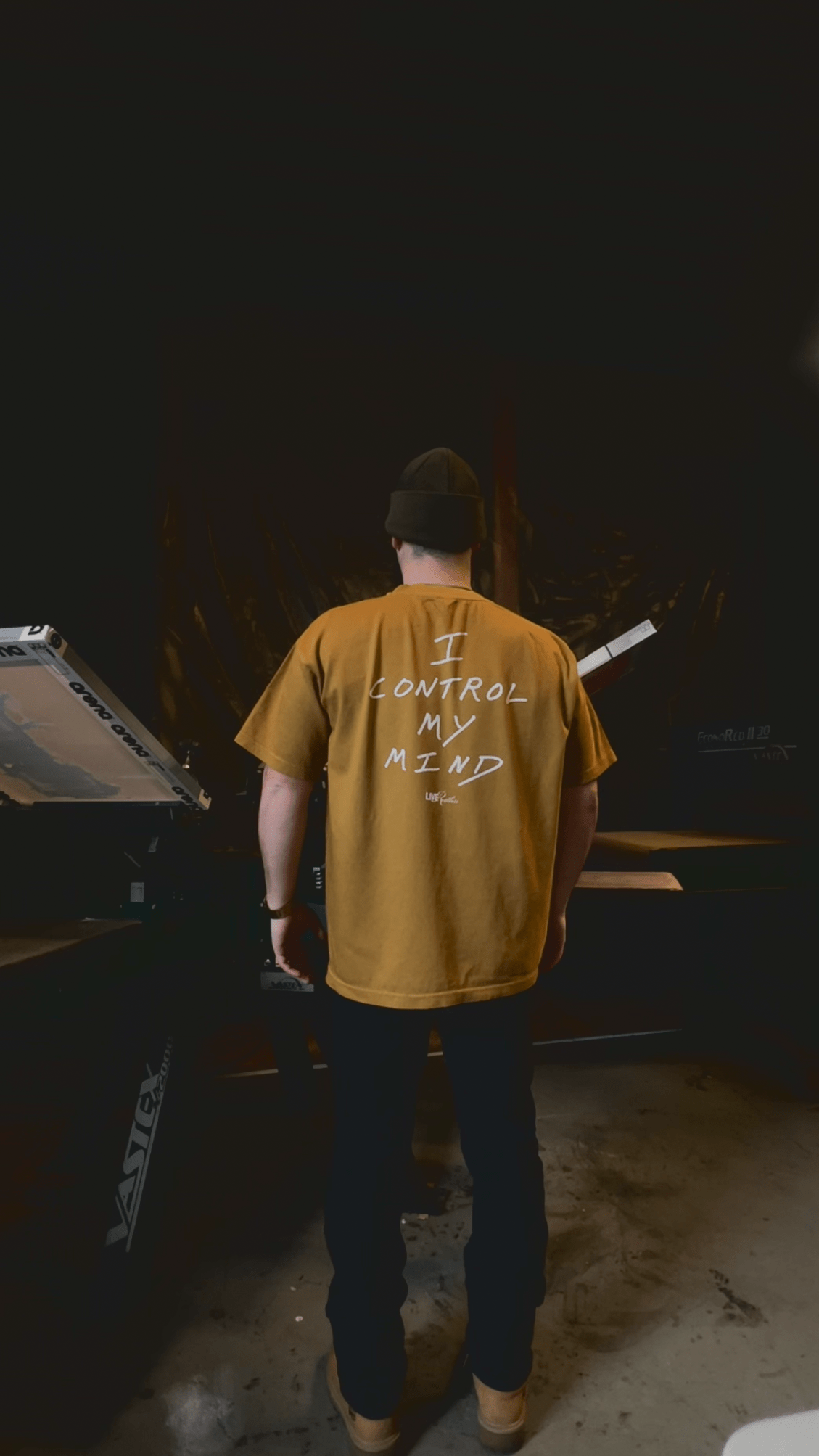 I Control My Mind oversized tee - Butterscotch - Live Restless, LLC.
