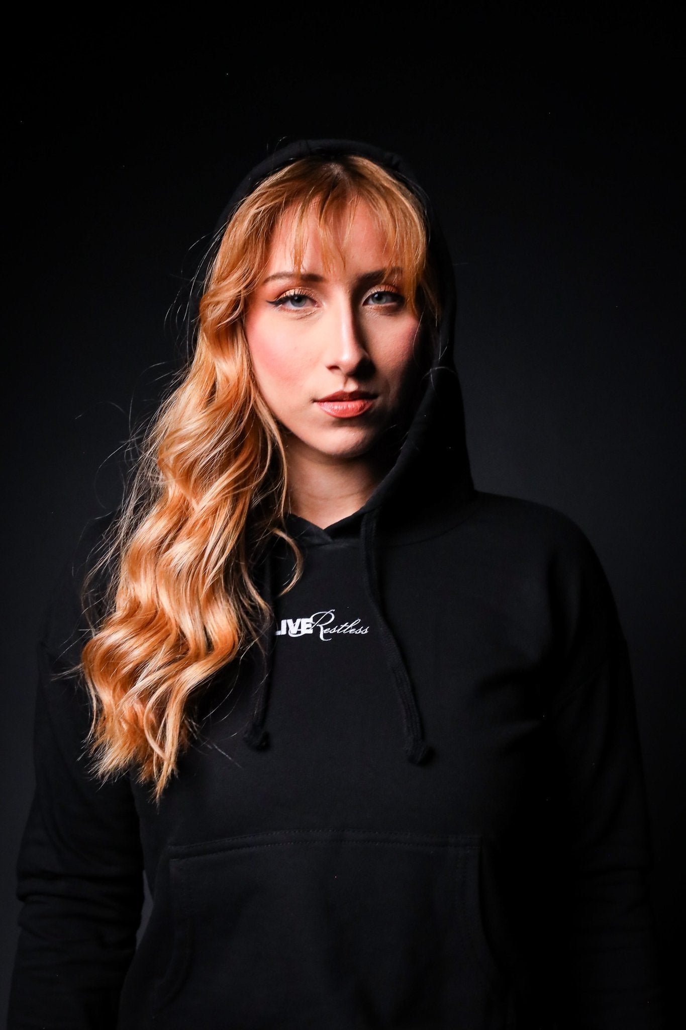 Integrate The Shadow Crop Hoodie - Black - Live Restless, LLC.