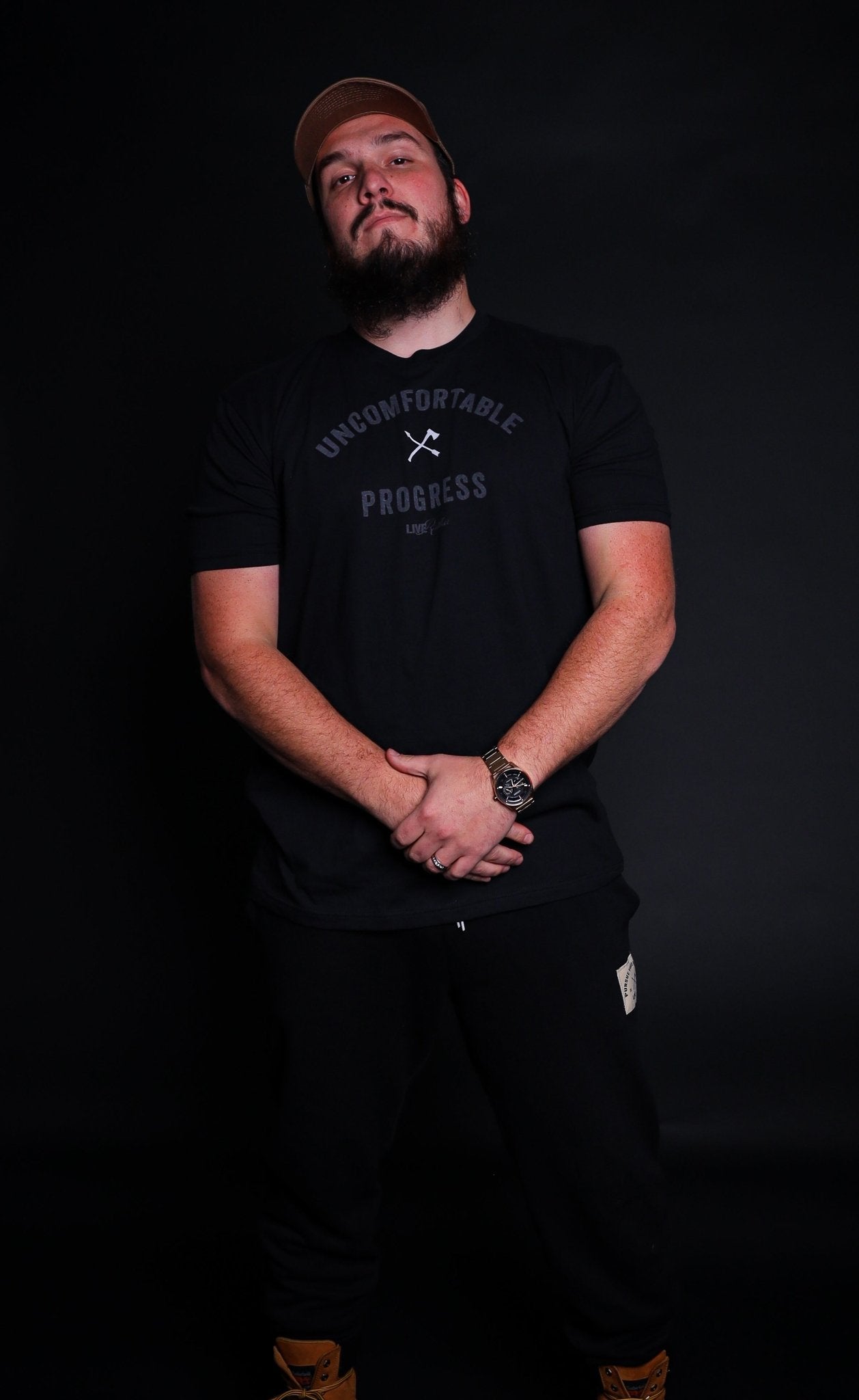Uncomfortable Progress Tee - Black - Live Restless, LLC.